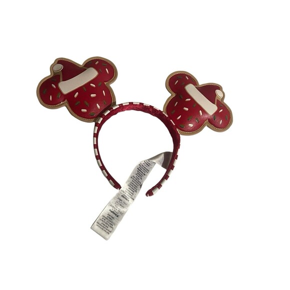 Disney Parks Cookie Christmas Holiday Mickey Minnie Mouse Ears Headband - Picture 1 of 14